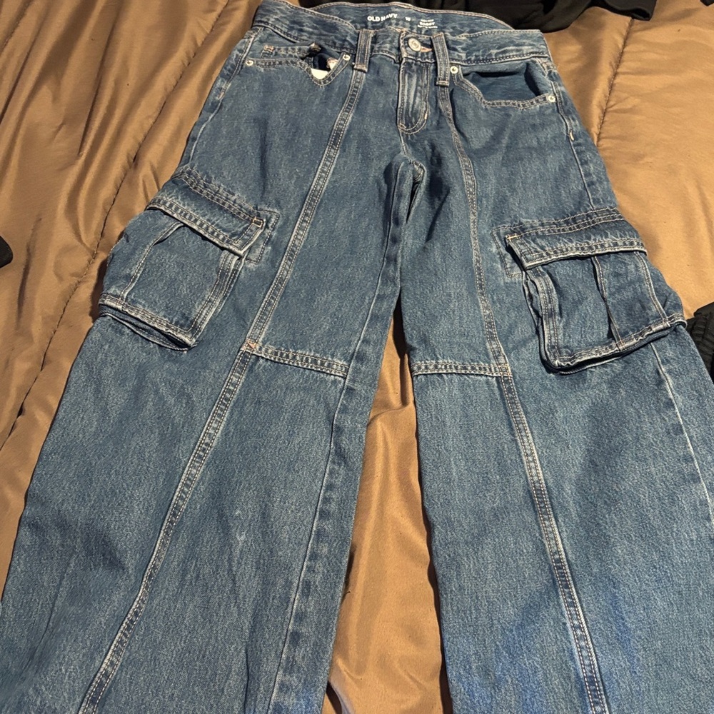 Old Navy Kids Blue Cargo Jeans
